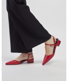 zapatos pico acropolis plana
