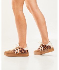 zapatillas acropolis plataforma leopardo con blanco