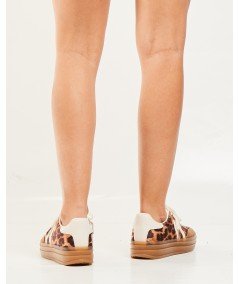 zapatillas acropolis plataforma leopardo con blanco