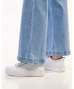 zapatilla acropolis tela blanca