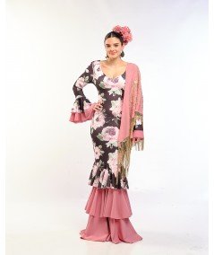 vestido flamenco acropolis estampado