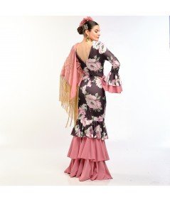 vestido flamenco acropolis estampado