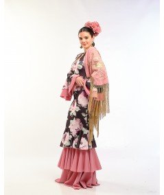 vestido flamenco acropolis estampado